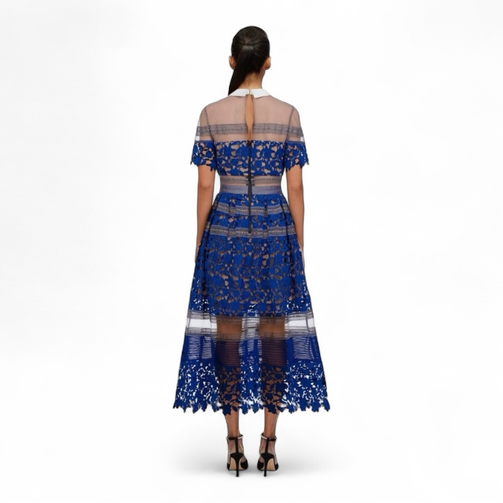 Self Portrait Liliana Midi Dress | Sold Out Everywhere | Spring Party Dress - Picture 7 of 14